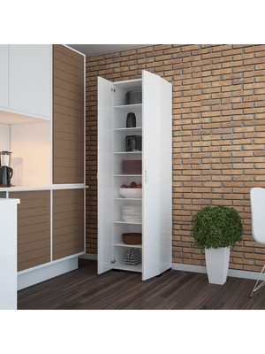 Modilayn 8 Raflı Çok Amaçlı Dolap Banyo Dolabı