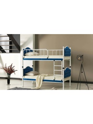 Mobilya Bazarı Melisa Metal Ahşap Tek Kişilik Ranza