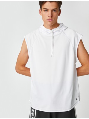 Koton Basic Spor Tişört Kapşonlu Kolsuz