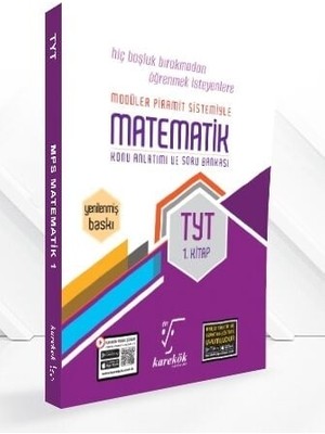 Karekök Yayıncılık TYT Matematik - 1 Mps Modüler Piramit Sistemi Ile  Yeni