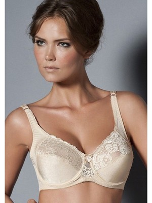Kom Rosenna Kadın Balenli Yarım Dantel Rahat Askılı Toparlayıcı Sütyen
