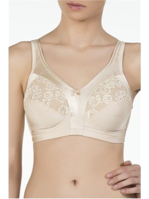 Kom Barbara Kadın Süngersiz Balensiz Dantelli Toparlayıcı Sütyen