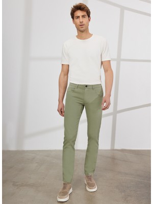 Altınyıldız Classics Normal Bel Boru Paça Comfort Fit Yeşil Erkek Pantolon 4A012320009379