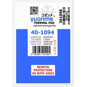 Termal Ped / Thermal Pad 1.0mm 4.0W/MK 65X65MM 40-1094