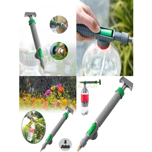 2 Fonksiyonlu Universal Pet Şişe Uyumlu Basınçlı Su Püskürtme Manuel Pompa Aparatı