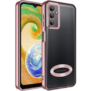 Samsung Galaxy A54 5g Uyumlu Kılıf Şeffaf Logo Gösteren Parlak Renkli Kenar  Telefon Kılıfı Kapak