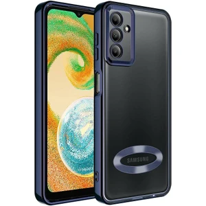 Samsung Galaxy A14 Uyumlu Kılıf Şeffaf Logo Gösteren Parlak Renkli Kenar  Telefon Kılıfı Kapak