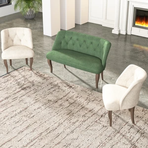 Gadahome Çay Seti Koltuk Takımı, Salon Balkon Takımı(2+1+1 Ceviz Ayak)