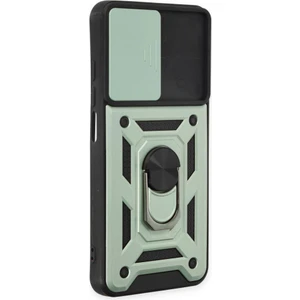 Aqua Aksesuar Xiaomi Redmi 9t Kılıf Kamera Korumalı Sürgülü Yüzüklü Armor Military Zırh Tank