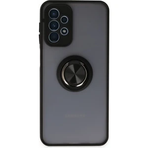 Aqua Aksesuar Samsung Galaxy A23 4g Kılıf Standlı Yüzüklü Buzlu Tasarım Arka Kapak