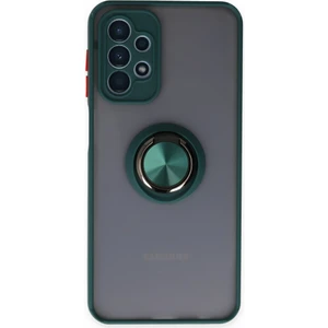 Aqua Aksesuar Samsung Galaxy A23 4g Kılıf Standlı Yüzüklü Buzlu Tasarım Arka Kapak