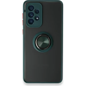 Aqua Aksesuar Samsung Galaxy A53 5g Kılıf Standlı Yüzüklü Buzlu Tasarım Arka Kapak