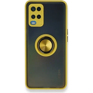 Aqua Aksesuar Oppo A54 4g Kılıf Standlı Yüzüklü Buzlu Tasarım Arka Kapak