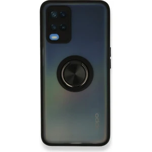 Aqua Aksesuar Oppo A54 4g Kılıf Standlı Yüzüklü Buzlu Tasarım Arka Kapak