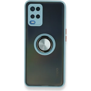 Aqua Aksesuar Oppo A54 4g Kılıf Standlı Yüzüklü Buzlu Tasarım Arka Kapak