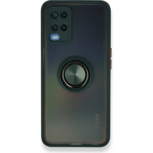 Aqua Aksesuar Oppo A54 4g Kılıf Standlı Yüzüklü Buzlu Tasarım Arka Kapak