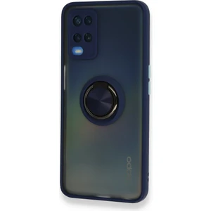Aqua Aksesuar Oppo A54 4g Kılıf Standlı Yüzüklü Buzlu Tasarım Arka Kapak