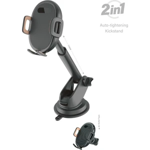 X-MountDuo Vantuzlu / Klipsli Kullanımıyla İki Farklı Kullanım Sunan Araç İçi Telefon Tutucu