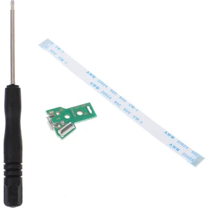 JDS JDM 040 Soket 12 Pin Flex Kablo Tornavida PS4 Kol Tamir Seti Şarj Soketi PS4 Tamir