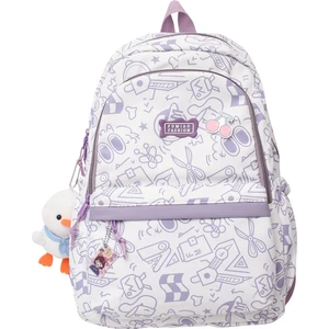 Bai Jiaying Lise ve Ortaokul Öğrencileri Için Sevimli, Büyük Kapasiteli, Her Şeye Uygun Sırt Çantası (Yurt Dışından)