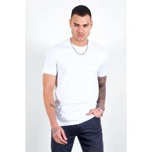 Beyaz Erkek Basic T-Shirt