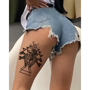 Mecit Tuhafiye Kurukafa Göz Geometrik Şekiller Geçici Dövme