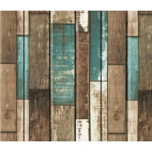 Renkli Duvarlar 70X35CM(0,24M2)OFIS Dükkan Mağaza Kendinden Yapışkanlı Mavi Ahşap Desen Duvar Kağıdı Paneli NW140