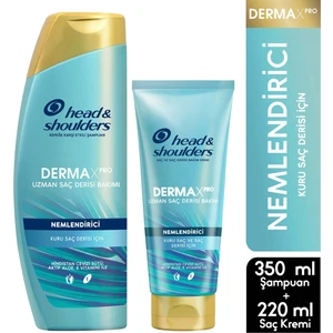 Head & Shoulders Derma x Pro Nemlendirici Seti 350 ml Şampuan + Saç Kremi 220 ml