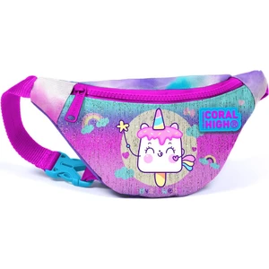 Coral High Kids Renkli Batik Unicorn Dondurma Desenli Bel Çantası 12635