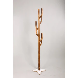 Ahşap Ayaklı Askılık Portmanto Elbise Askısı Modern Mdf Ayak Beyaz Ceviz
