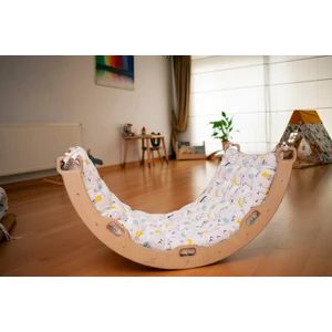 Pikler Montessori Tırmanma Kemeri ve Kemer Için  Flamingo Desenli Yastık
