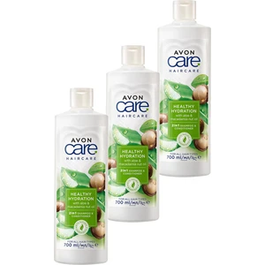 Care Aloe Vera ve Makademya Fındığı Yağı Şampuan ve Saç Bakım Kremi 700 ml Üçlü Set