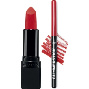 Ultra Mat Ruj Truest Red ve Glimmerstick Dudak Kalemi Ruby Shock Paketi