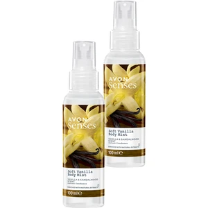 Soft Vanilla Vanilya ve Sandal Ağacı Kokulu Vücut Spreyi 100 Ml. İkili Set