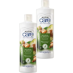 Care Avakado ve Badem Yağı Içeren Şampuan ve Saç Bakım Kremi 700 ml İkili Set