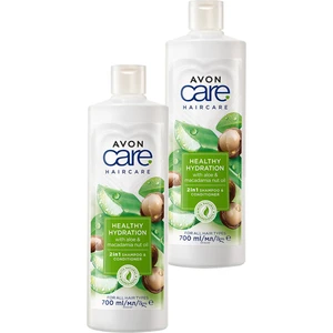 Care Aloe Vera ve Makademya Fındığı Yağı Şampuan ve Saç Bakım Kremi 700 ml İkili Set