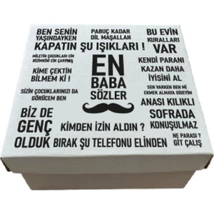 Koli Kolay Baba Sözler Babalar Günü Hediye Kutusu 17x17x9cm