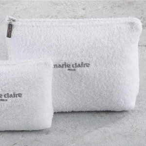 Marie Claire Laisa Beyaz Pamuklu Kadın Makyaj Çantası