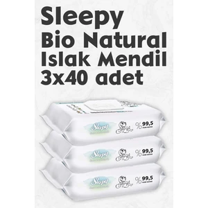 Islak Mendil Bio Natural 3X40 Adet