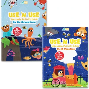 Use 'n Use Activity Book Seti (On A Vacation - On An Adventure) (2 Adet Tak Çıkar Aktivite Kitabı)