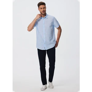Lee Cooper Regular Fit Mavi Erkek Gömlek 232 Lcm 241003 Andre Mavi