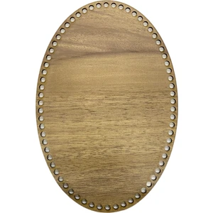 Ala Depo Ahşap Oval Elips Sepet Tepsi Tabanı 30X20 cm Meşe Çift Yüz 3 mm Mdf