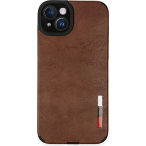 Aqua Aksesuar Apple iPhone 14 Kılıf  Deri Tasarım Yeni Lüx Silikon