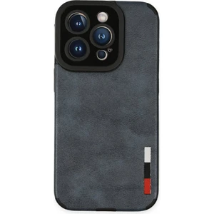 Aqua Aksesuar Apple iPhone 14 Pro Kılıf  Deri Tasarım Yeni Lüx Silikon