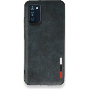 Aqua Aksesuar Samsung Galaxy A03S Kılıf Deri Tasarım Yeni Lüx Silikon