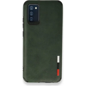 Aqua Aksesuar Samsung Galaxy A03S Kılıf Deri Tasarım Yeni Lüx Silikon