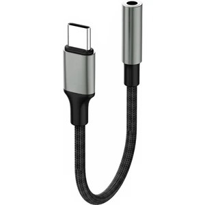 Tak Çalıştır Type-C To Aux 3.5mm Kulaklık Jak Dönüştürücü Alüminyum Alaşım Kırılmaz Örgü Kablo