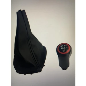 Delüxcar Opel Astra H 2004-2009 Uyumlu Vites Körüğü 5 Ileri Kırmızı Vites Topuzu Astra H 3