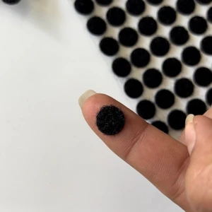 1 cm Çap 108 Çift Yuvarlak Cırt Bant Para Para Arkası Yapışkanlı