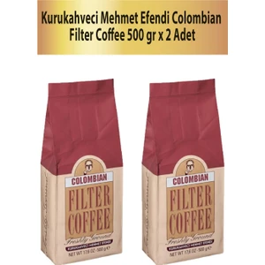 Kurukahveci Mehmet Efendi Colombian Filtre Kahve 500 gr x 2 Adet